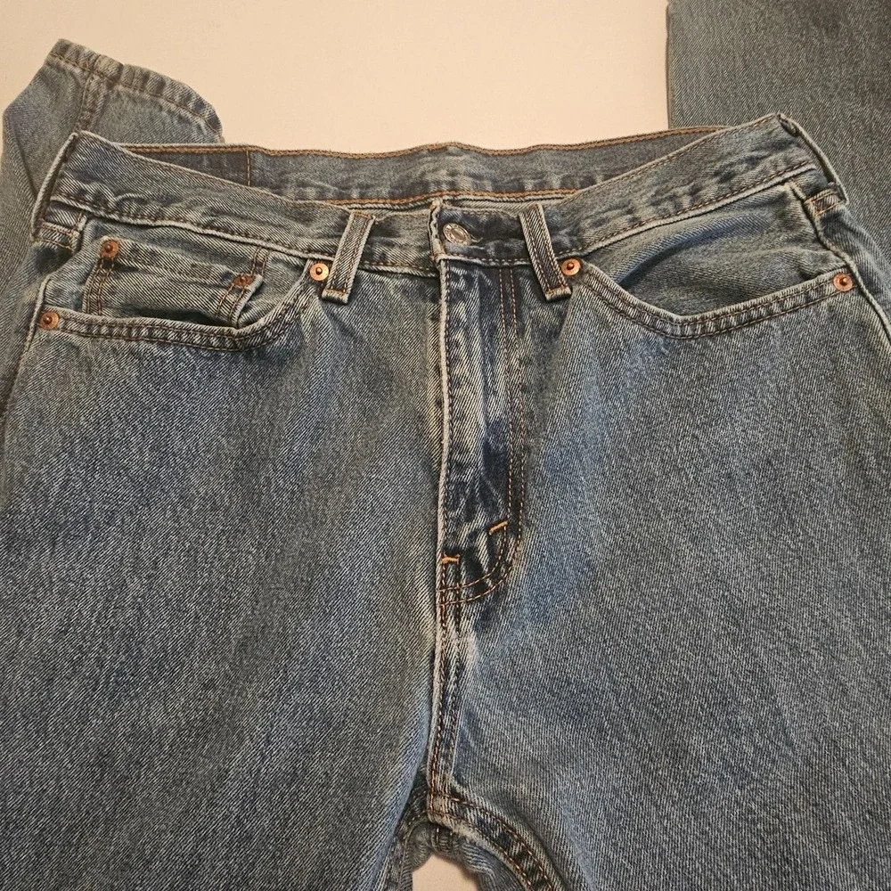 Levi's 505 Men's  Blue Regular Fit Straight Leg Jeans Size 33 x32‎